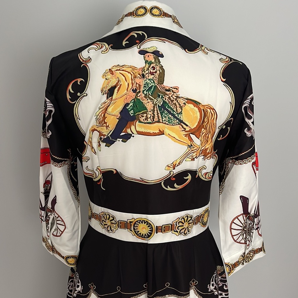 Dalia MacPhee button down shirt midi dress size L - Picture 6 of 12